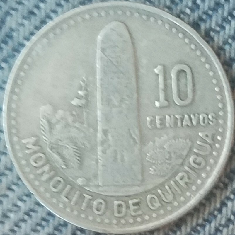 Guatemala 10 Centavos 1986 VG