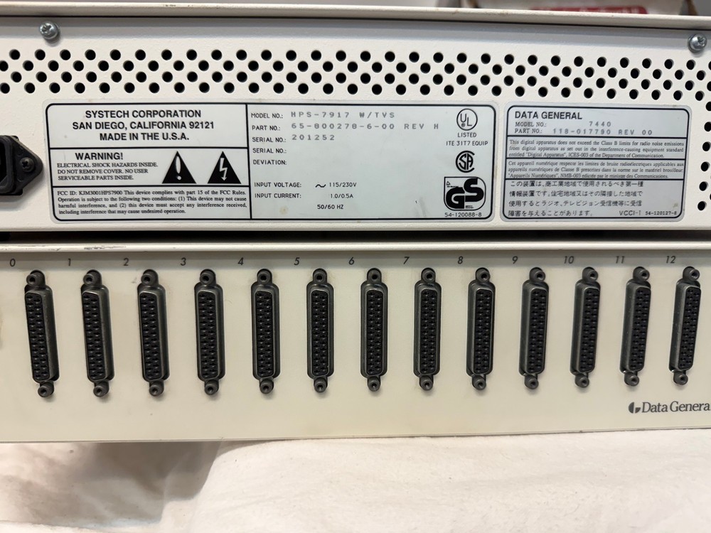 7440 Data General VDC16 / Systech HPS-7917 Terminal Server Cluster Controller