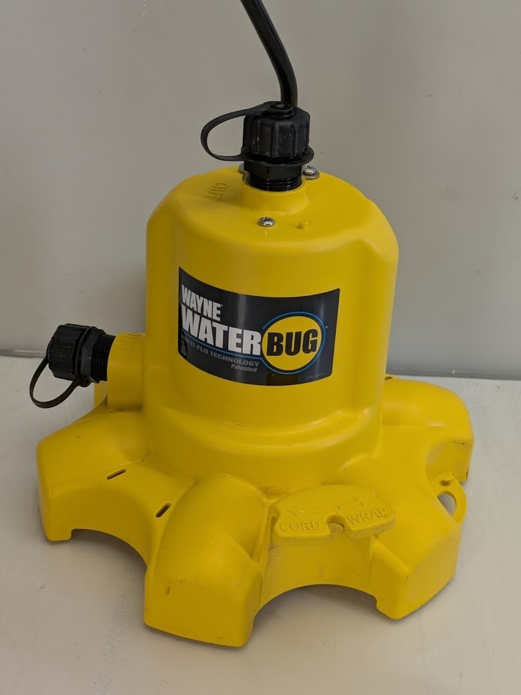 WAYNE 1/6HP WaterBUG 1350 GPH Multi-Flo Technology Water Removal & Transfer Pump