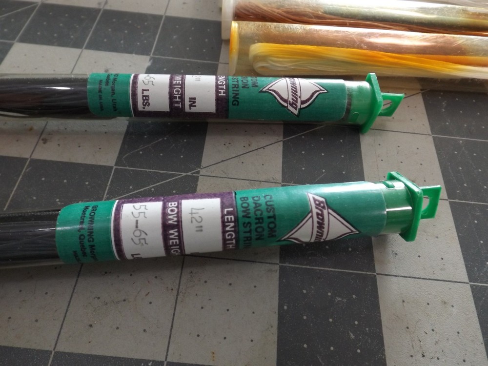 8 Original Bear Archery Recurve Bow Replacement Strings & 2 Browning strings