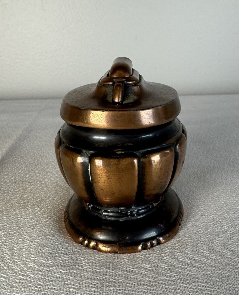 Vintage B & R copper automatic table lighter