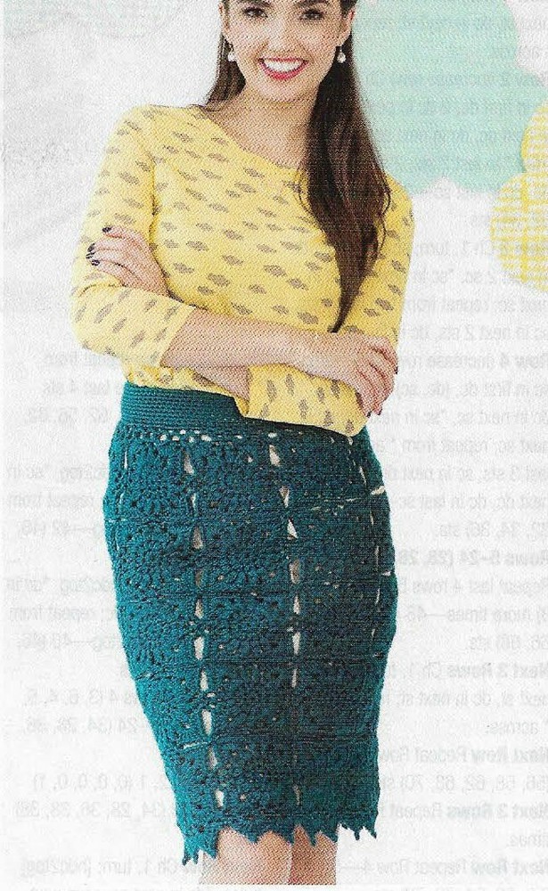 MISTY SKIRT 6 SIZES WOMEN'S CROCHET PATTERN INSTRUCTIONS