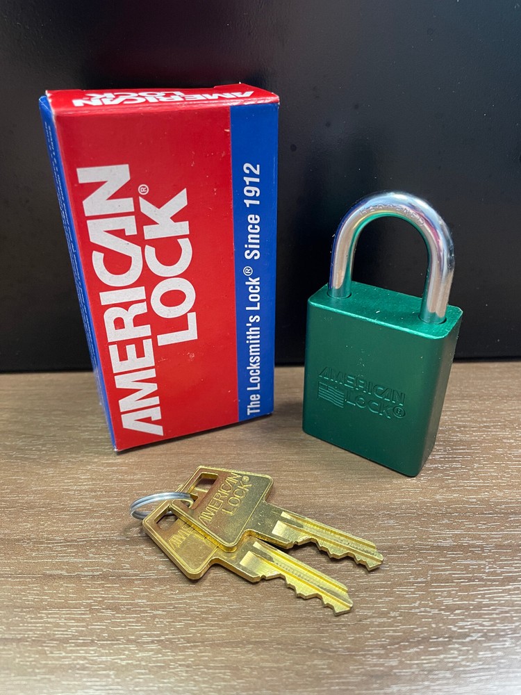 American Lock Safety Series Padlock A1105GRN KD