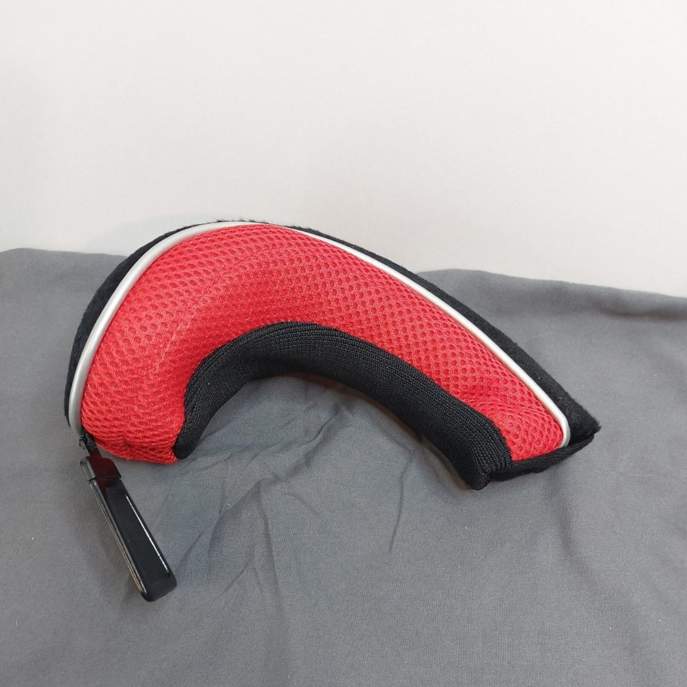 Golf 4 Iron Headcover Red Black Interchangeable Number Tag
