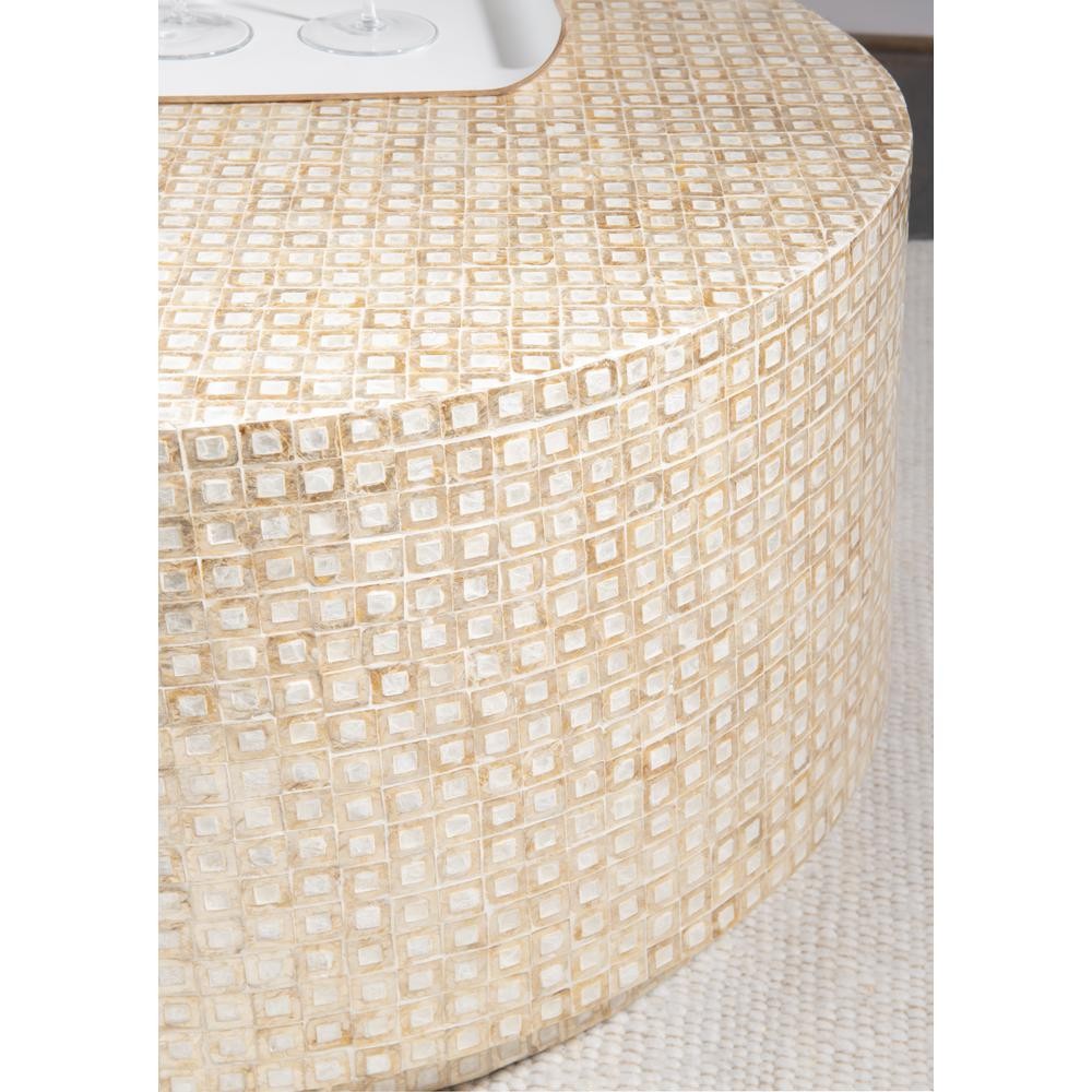 Perrin Capiz Mosaic Coffee Table