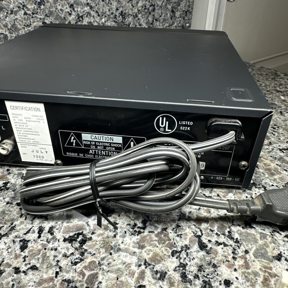 Sony Compact Disc Player CDP-S207 Tested & Working