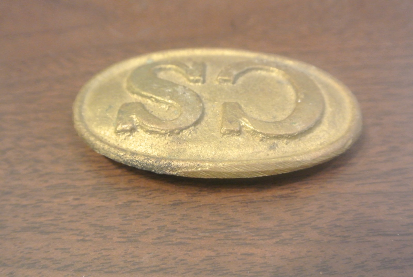 CIVIL WAR CONFEDERATE CS OVAL BELT BUCKLE