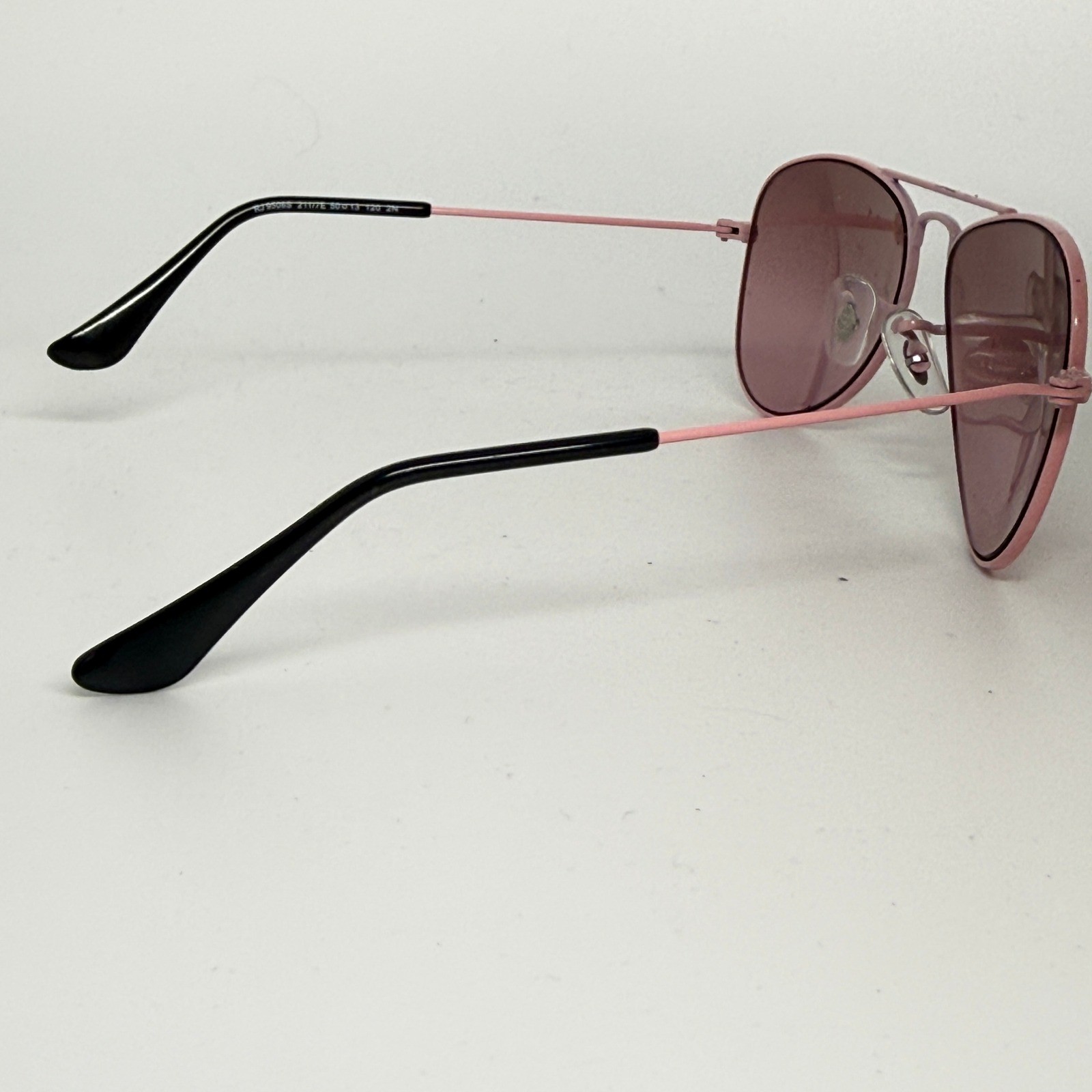 Ray-Ban Junior RJ9506S 211/7E Kids Aviator Sunglasses Pink Metal Frame 50 21713