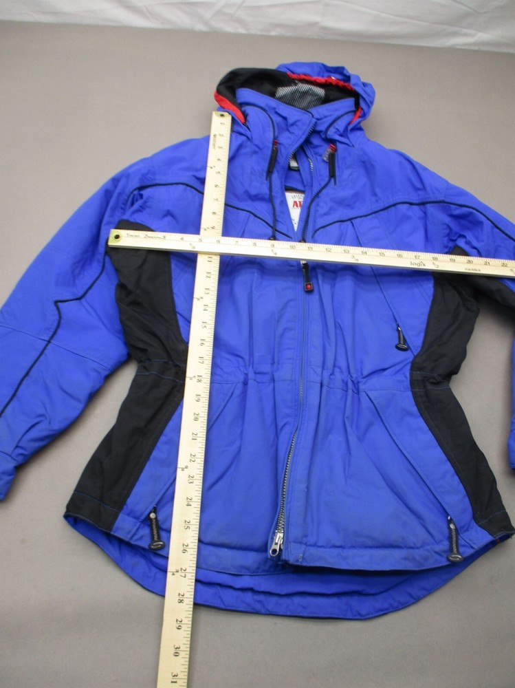 Obermeyer Size 8 Womens Blue Full Zip Drawstring Elastic Hem Ski Jacket 1Bl6