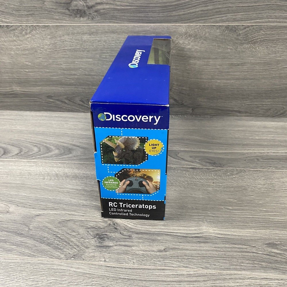 Discovery RC Triceratops Remote Control Motorized Dinosaur Roars LED Tech