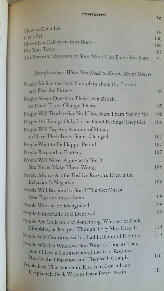 Self-Help Book - Joe Vitale "Life's Missing Instruction Manual" Hardcover 2006