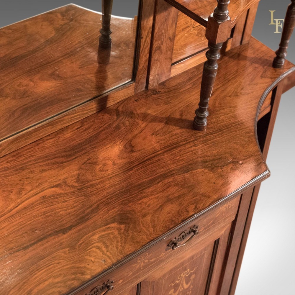 Antique Sideboard, Edwardian Mirror Back c1910