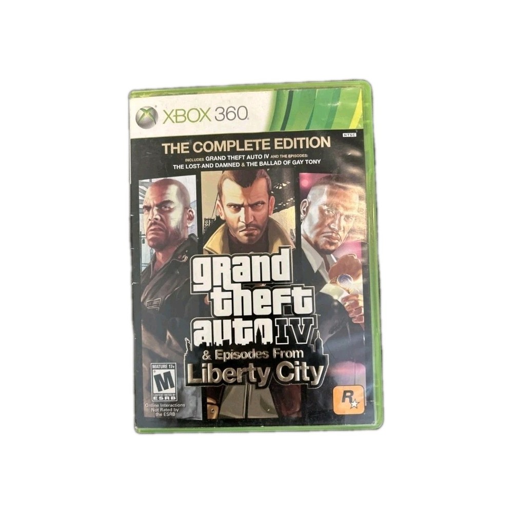 Xbox 360 Grand Theft Auto 4 Complete Edition Authentic Replacement Cover Only