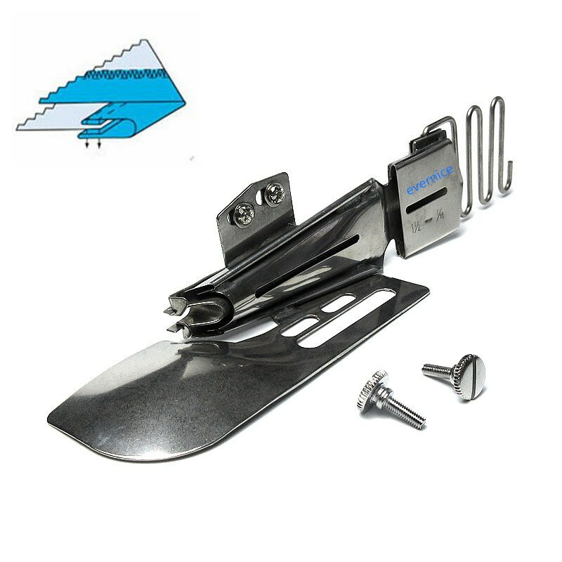 CoverStitch Machine Binder Double-Fold Binding Attachment For Flatbed Machine