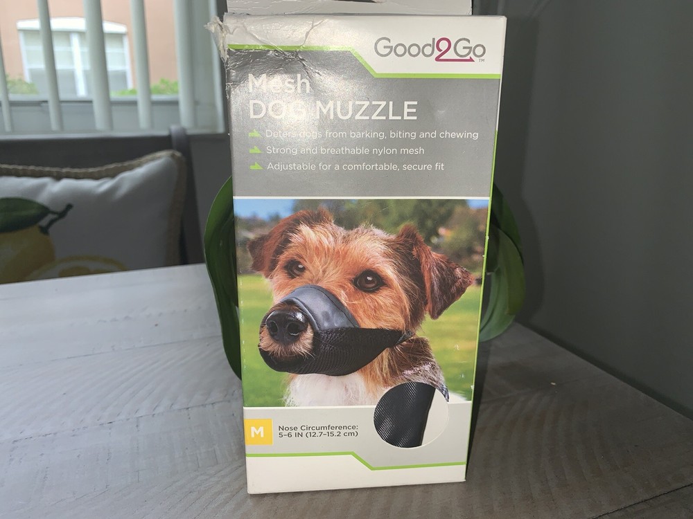 🐶Good2Go Mesh Dog Muzzle Medium 5-6 Nose Circum. {Brand New}🐶