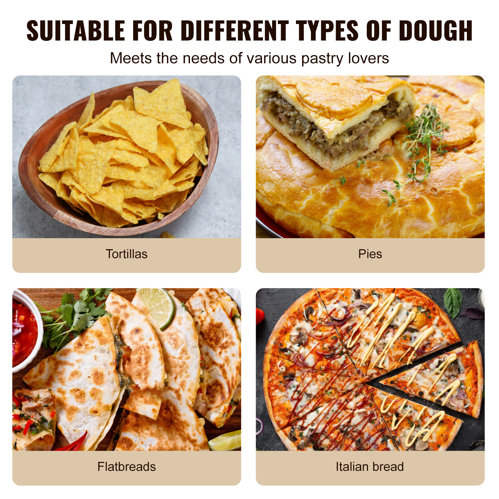 VEVOR 10 Inch Tortilla Press Chapati Maker Roti Dough Maker Heavy Duty Cast Iron