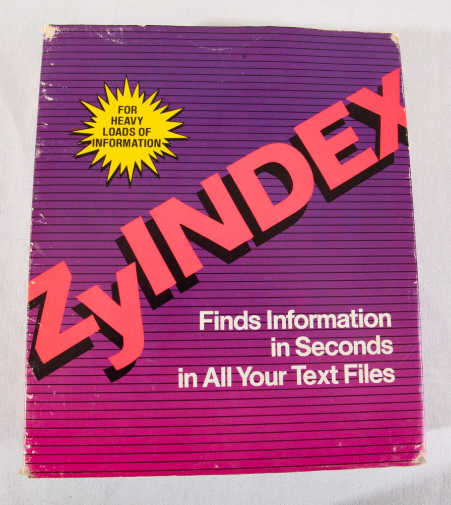 ZyINDEX by ZyLAB, 1983 Indexing Software, RARE