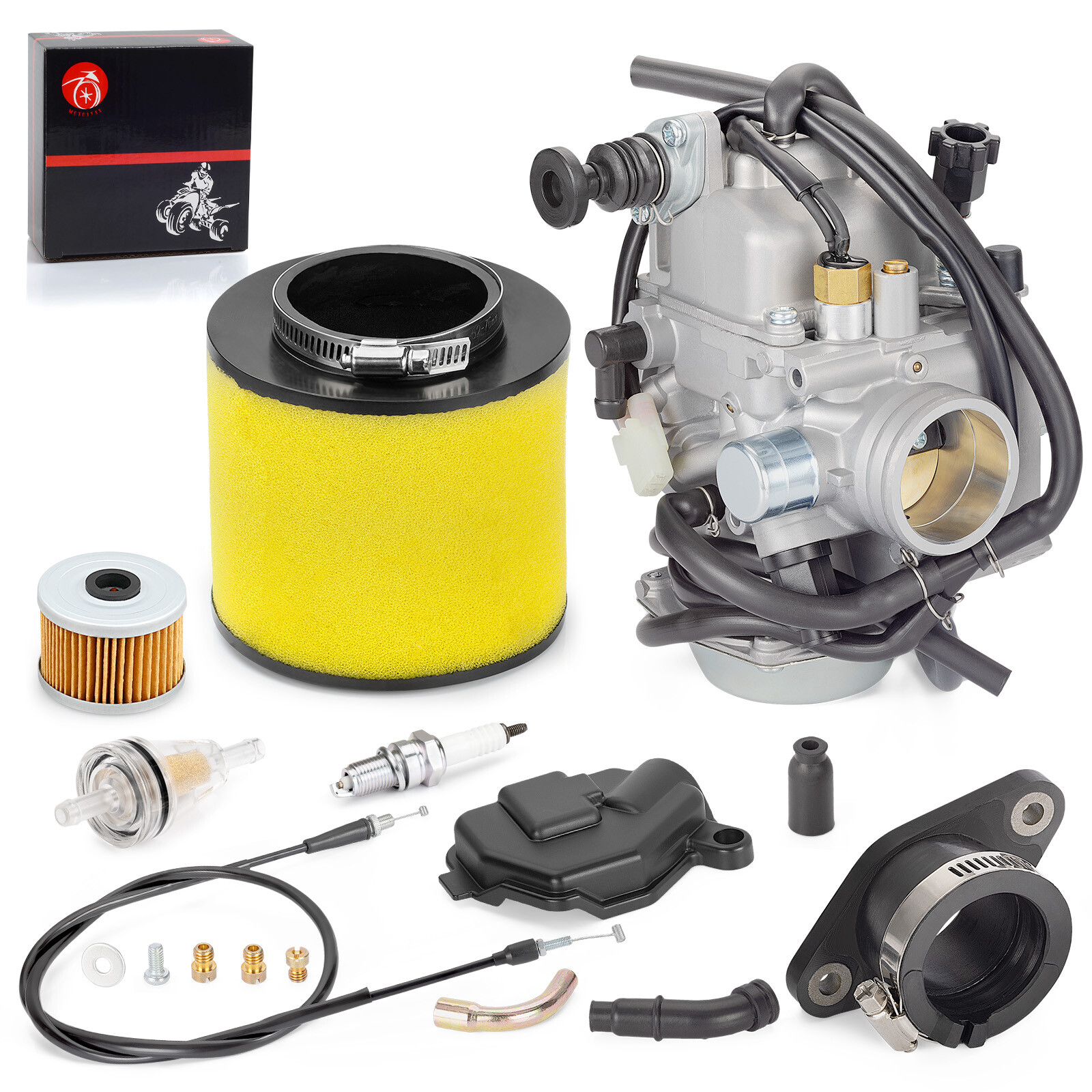 Carburetor W Fiter Intake Manifold for Honda Foreman 450 TRX450 ES S FE FM 98-04