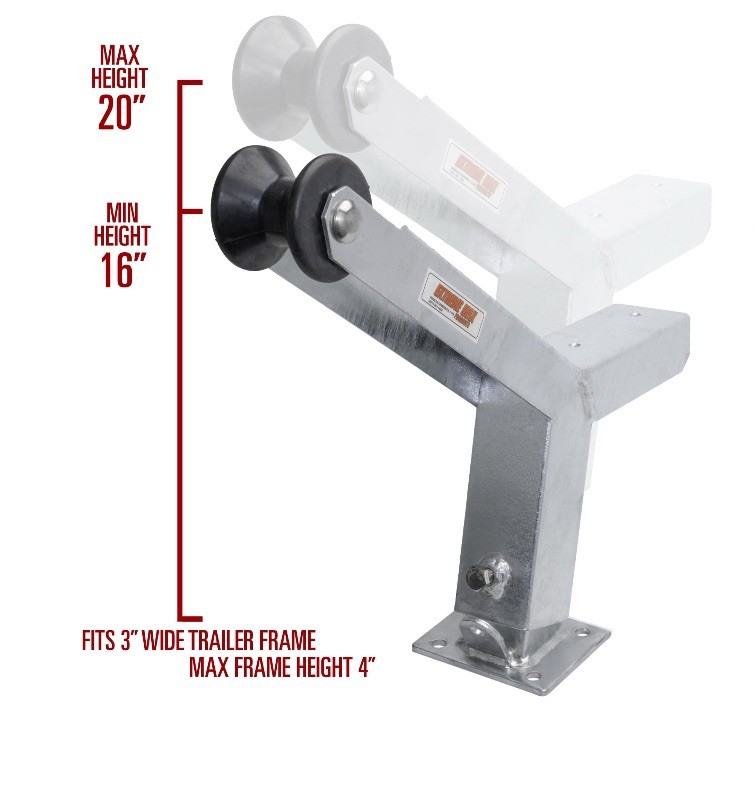 Heavy Duty Adjustable Galvanized Winch Post And Bow Roller