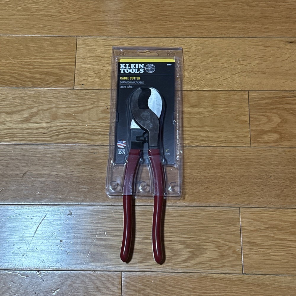 Klein Tools 63050 9-1/2" High Leverage Cable Cutters Pliers - NEW - FREESHIPPING