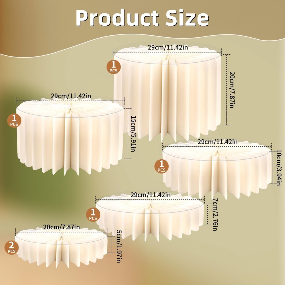 6 Pack Buffet Risers, Acrylic Food Risers for Buffet Table, White Risers for ...