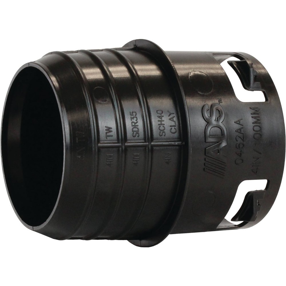 Advanced Drainage Systems 4 In. Polyethylene Corrugated Adapter 0462AA Pack of