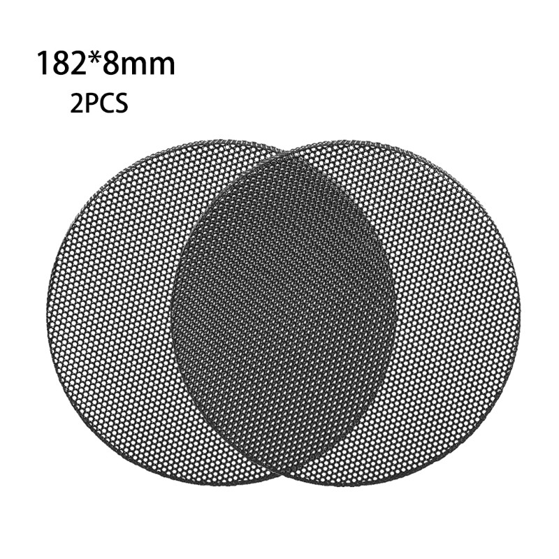 2Pcs Speaker Conversion Net Cover Car Decorative Circle Metal Mesh Grille