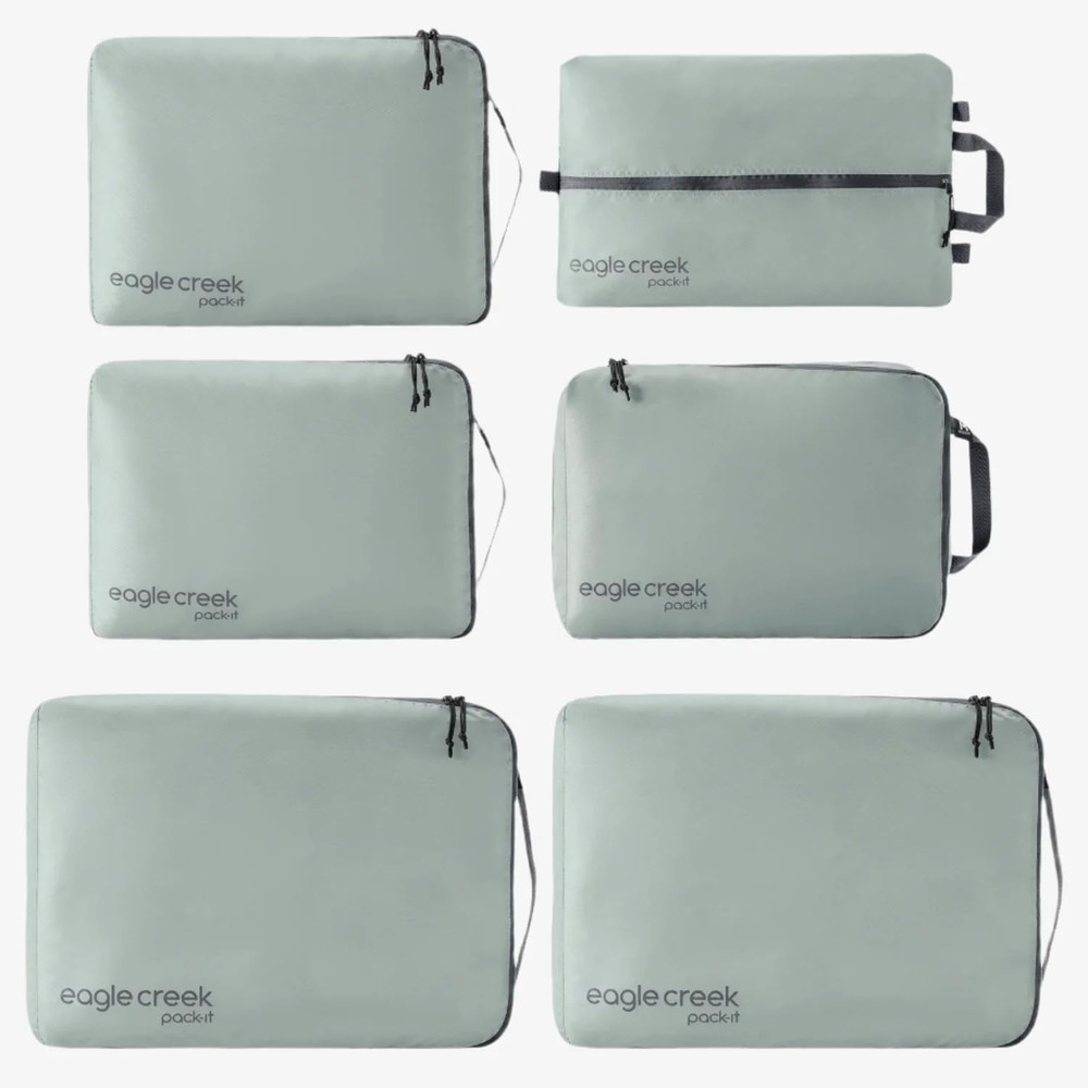 Pack-It Isolate Extended Stay Set - Includes Shoe Sack, M Clean/Dirty Cube, 2X M