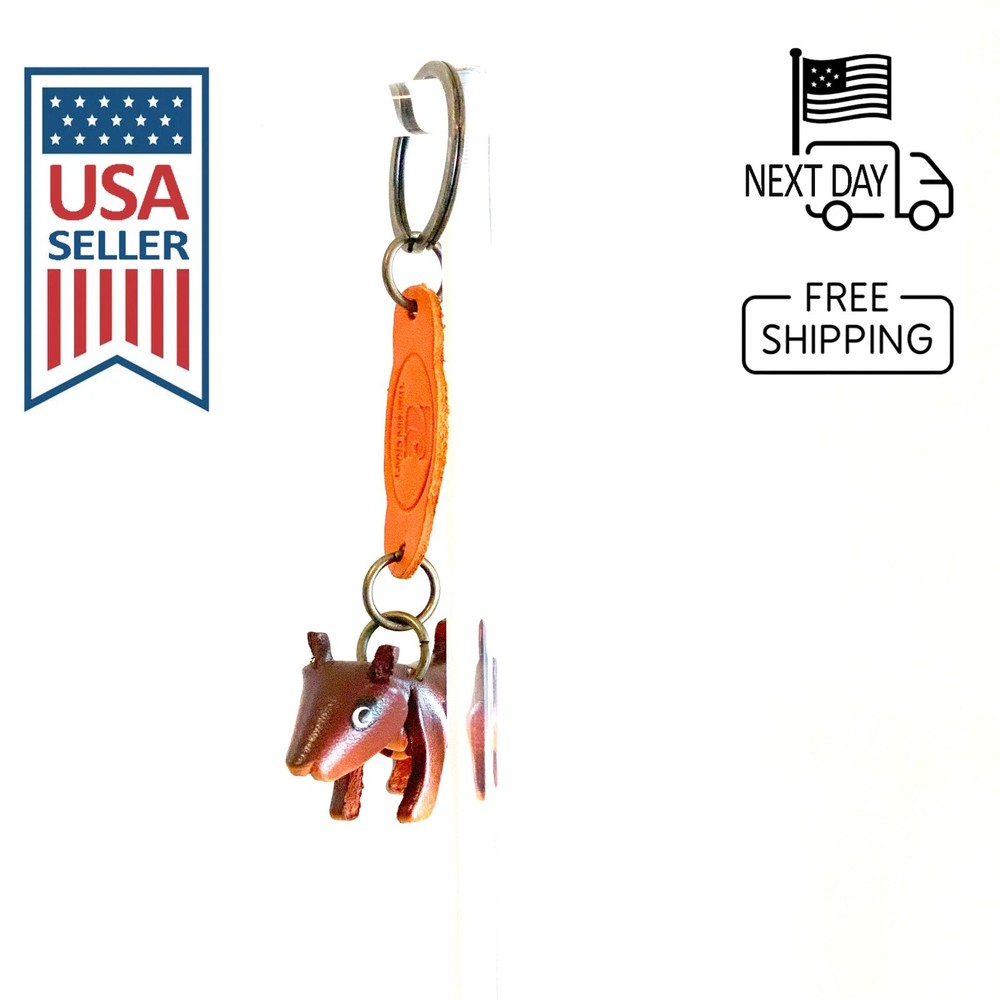 Bull Terrier Handmade Leather Keyring