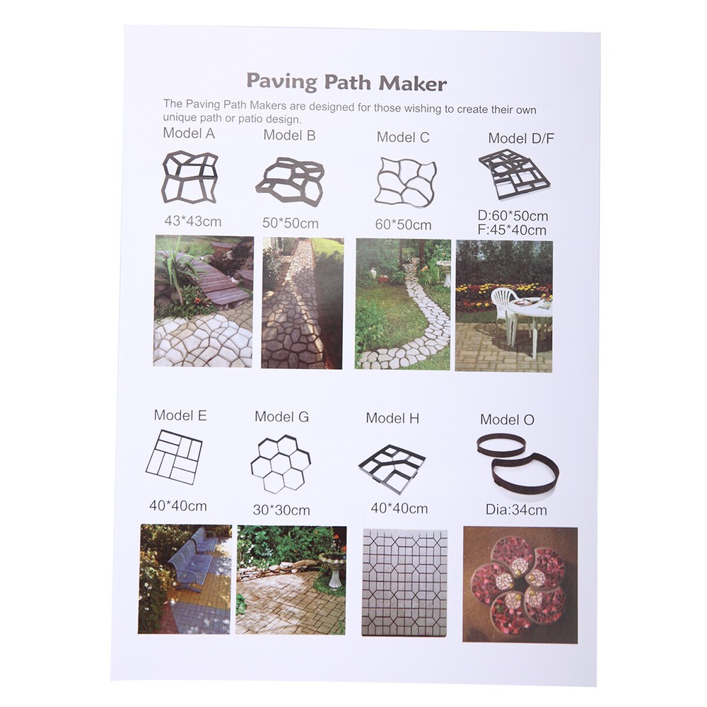 DIY Path Mate Driveway Pavement Mold Path Mould Maker Concrete Stepping Stone