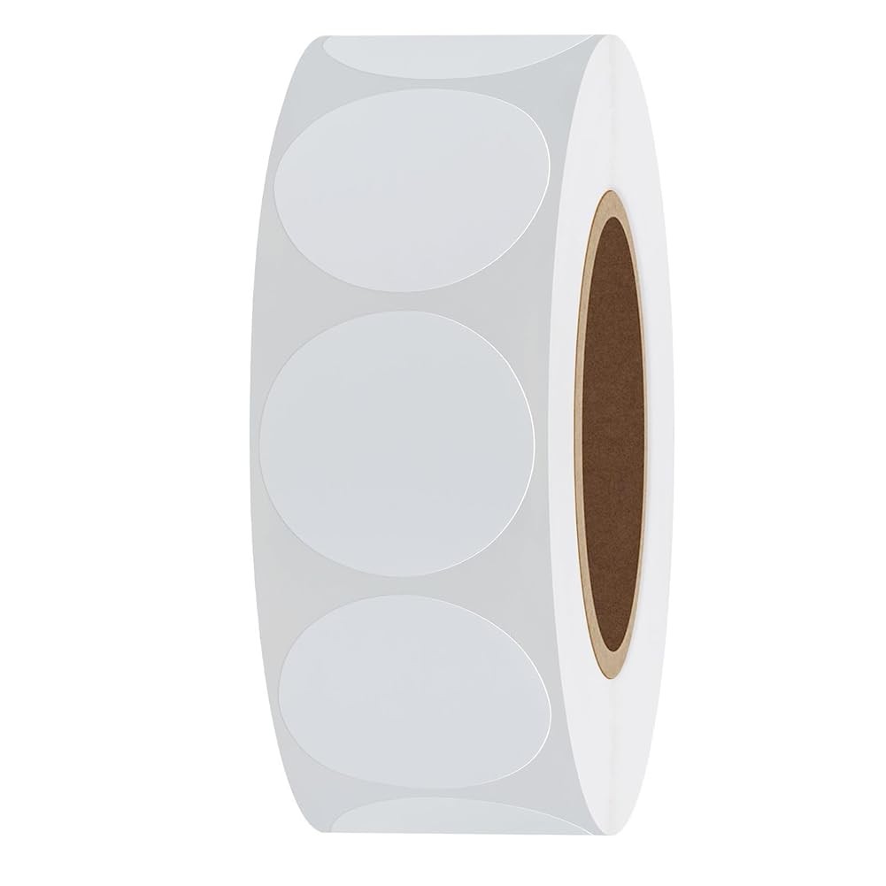 1000Pcs 1 Inch White Circle Dot Sticker Round Coding Labels 1 inch,
