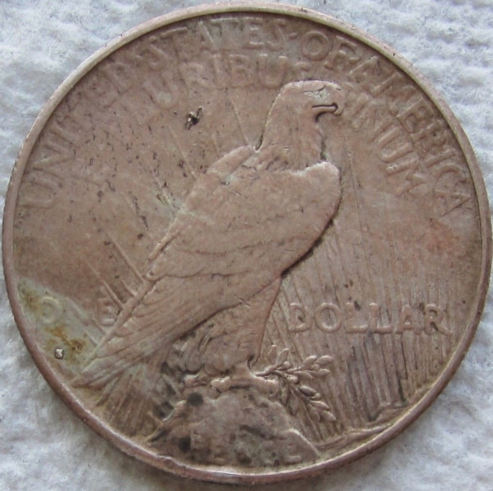 1934-S TONED Peace Dollar Nice