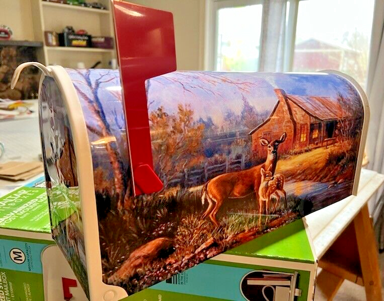 MAiLBOX DEER~Laminated~NO PAiNT (Fades & Cracks)