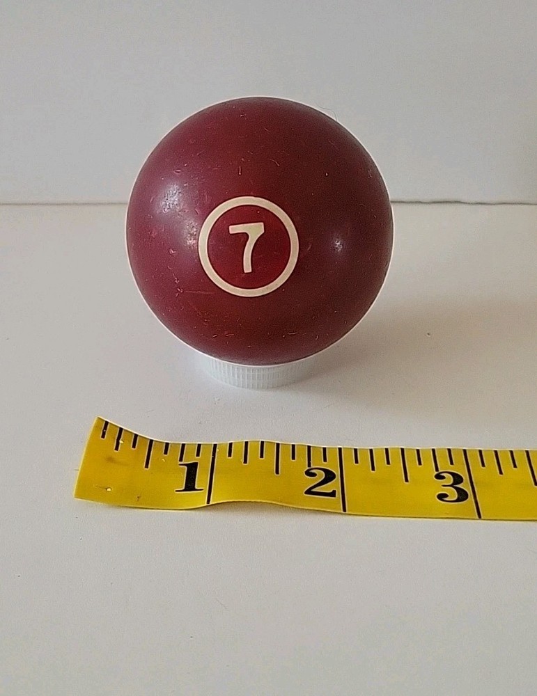 Vintage No. 7 Solid Red Pool Ball Billiard 2" Replacement (Q)