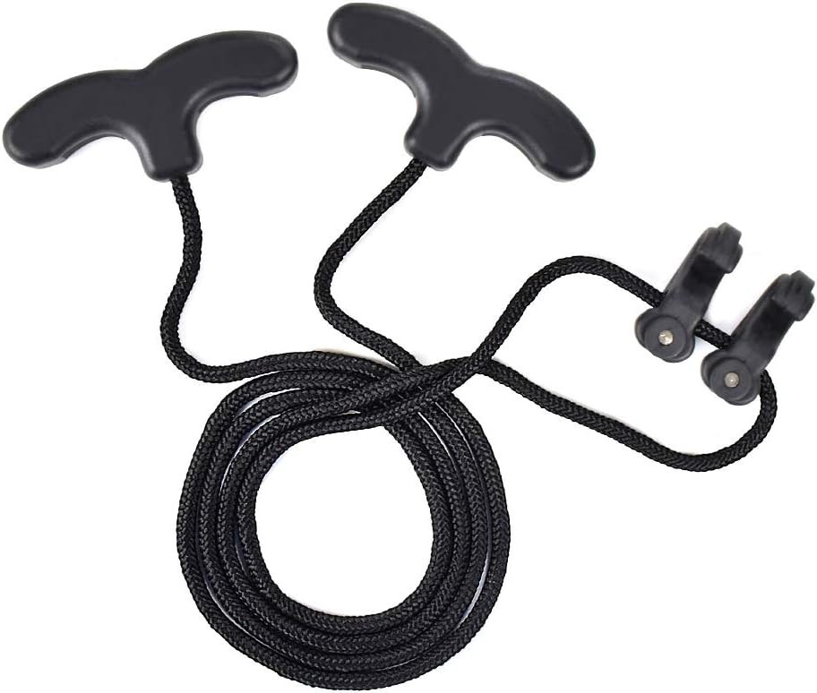 Crossbow Cocking Rope & Device Ambidextrous Handle Black Rope Plastic