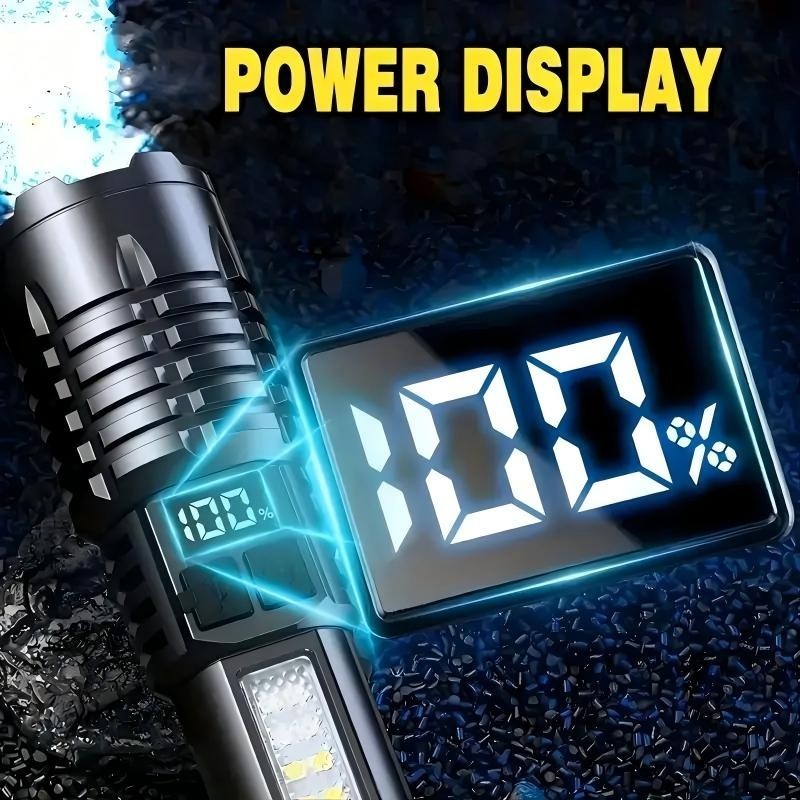 2PCS 9900000 Lumen Super Bright LED Tactical Flashlight Rechargeable Work Light