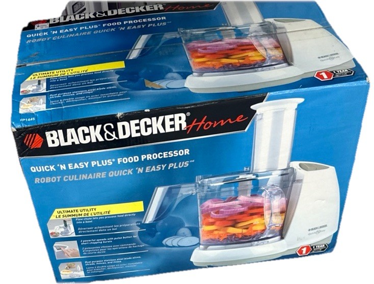 BLACK & DECKER Quick N Easy Plus Food Processor FP1450 OPEN BOX NEW