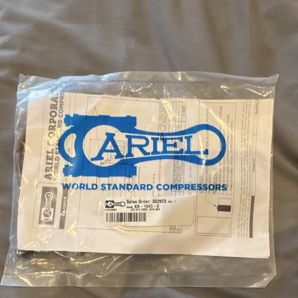 Ariel KB-1943-3S Compressor Component Industrial suction