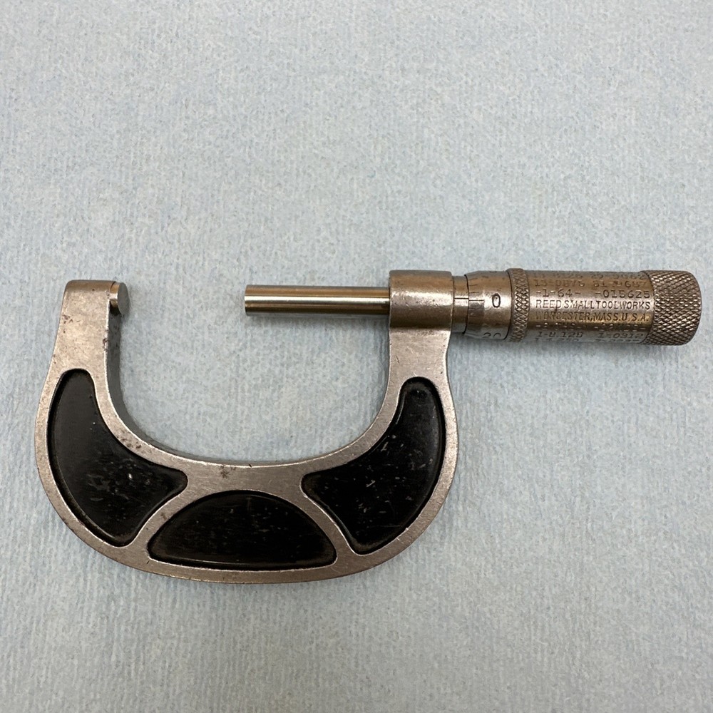 Reed Small Tool Works Outside Micrometer - 1-2" Range