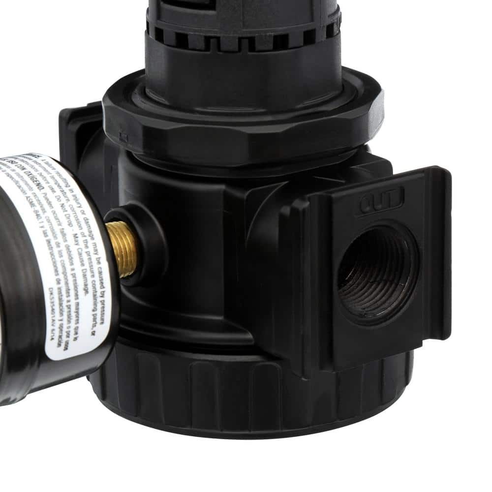 Husky 3/8 in. Regulator with Gauge