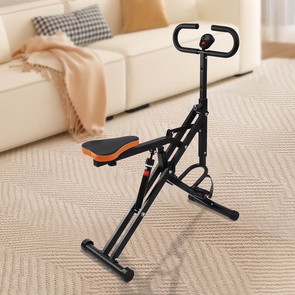 Adjustable Squat Machine Trainer Rowing Machine 264lbs for Ab Workout Glutes