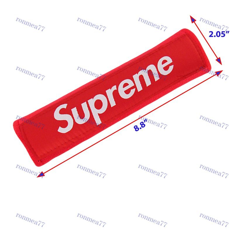 X2 Brand New Red Soft Touch Fabric Seat Belt Cover Shoulder Pad Cushion VIP