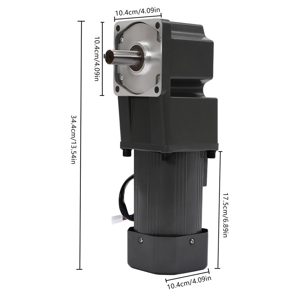 Adjustable Speed AC Gear Reduction Motor Reversible Motor w/Controller 110V 200W