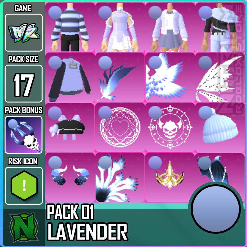 World Zero WZ - 17 PACK - LAVENDER HEX - PACK 01  - PACKBONUS: TRIDENT