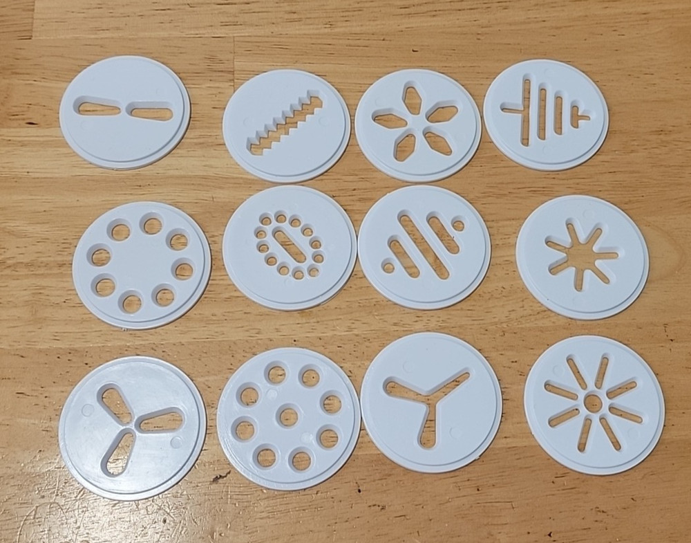 WILTON Spritz Cookie Press Box Set 12 Discs Complete Baking Cooking