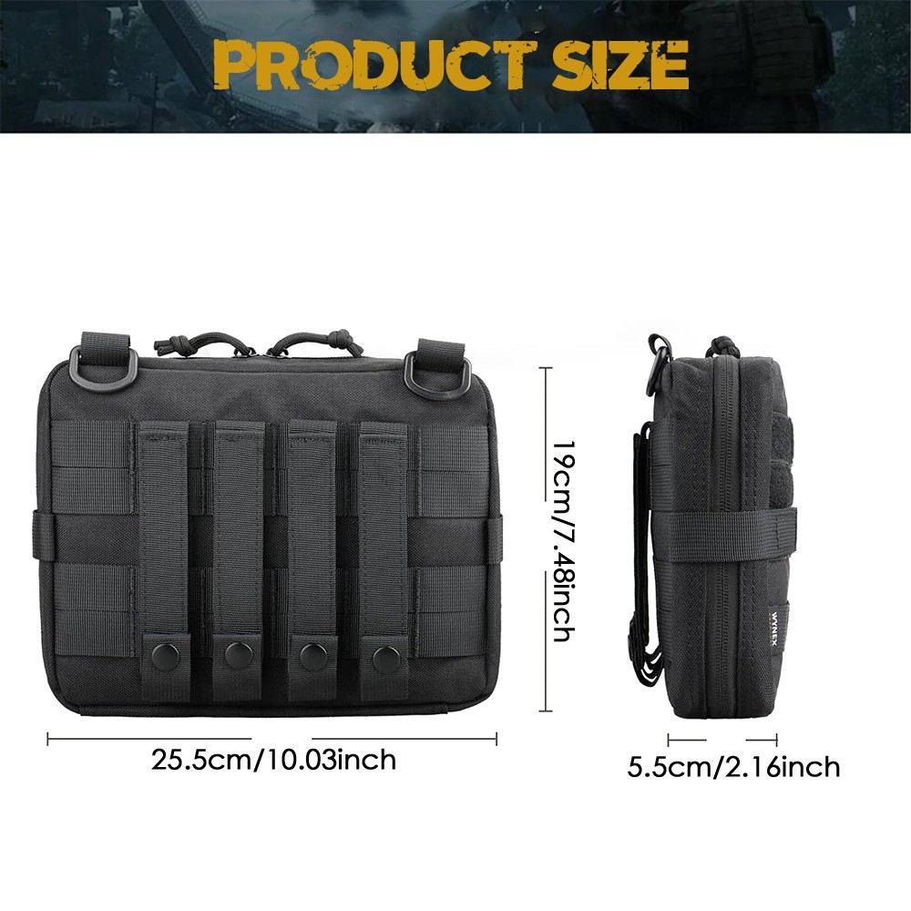 Tactical Molle Pouch First Aid Pouch EDC Utility Tools Bag Attachment Organizer