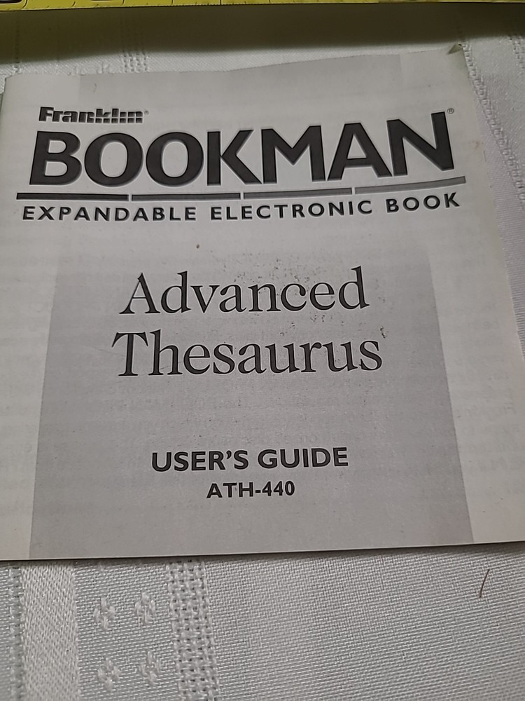 Vtg. Franklin Bookman Computer Spelling Ace (Bin C)