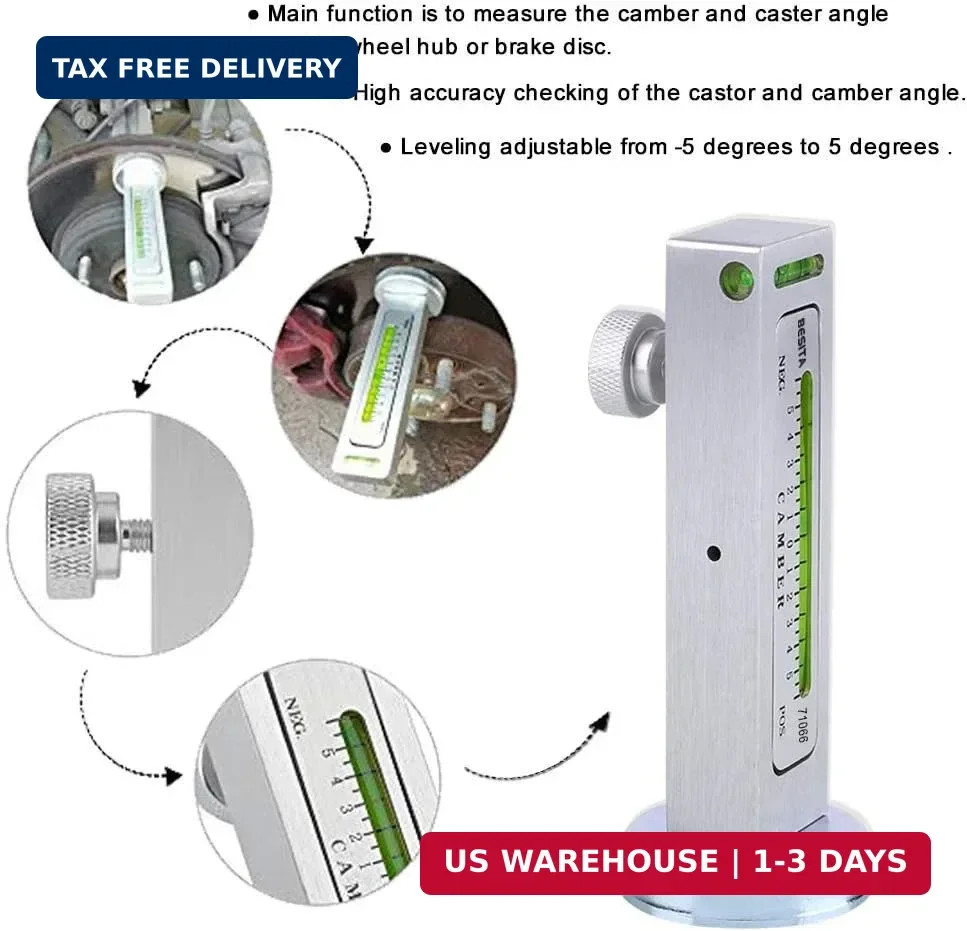 Adjustable Magnetic Gauge Tool Camber Alignment Tool Strut Wheel Alignment Tool