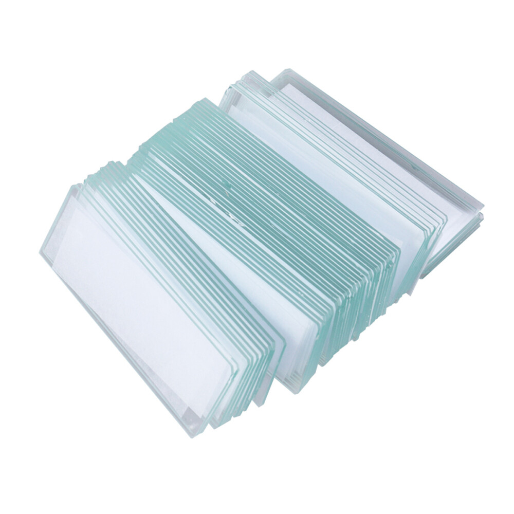 50 Slides Grade Specimens Microscope Slides Prepared Experiment Glass Slide