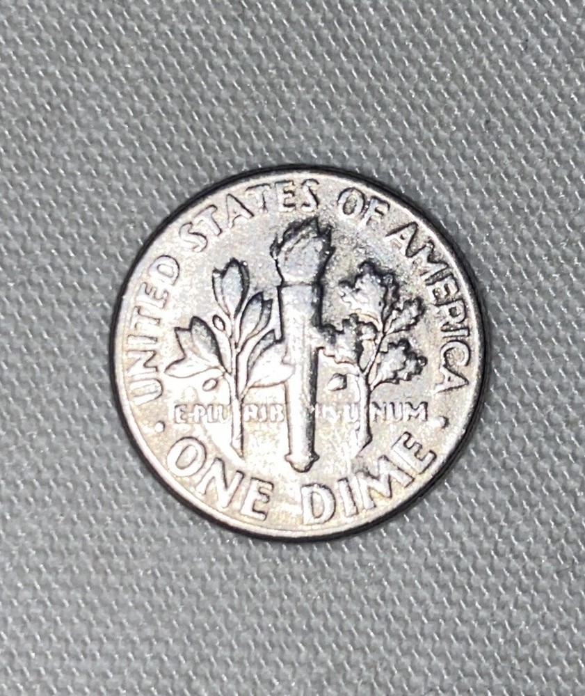 1976 Dime, Extra Leaf, Missing Letter Obverse Error, DD Reverse